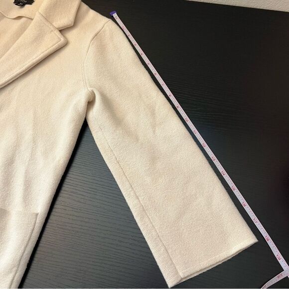 J. Crew Open Front Sophie Sweater Blazer XS Off-White - Picture 12 of 13